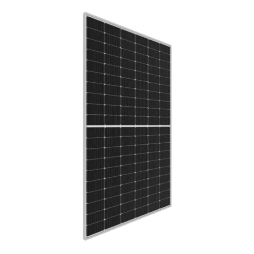 Modern solar panel isolated on white background.