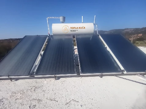 Solar collectors for water heating