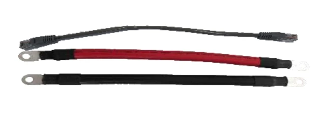 Pair of 300mm 4AWG Power cable and 300mm RJ45 communication cable for battery parallel