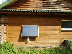 Autonome, solarbetriebene Belüftung des Gartenhauses
