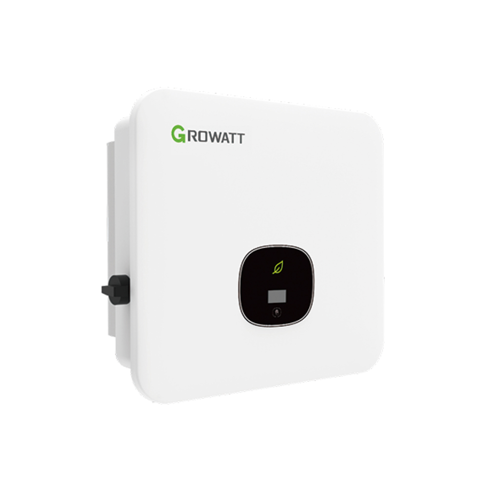 Growatt solar inverter on white background