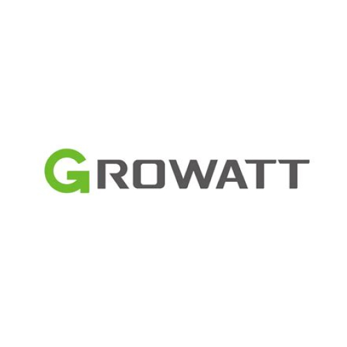 Growatt corporate logo with green and grey text.
