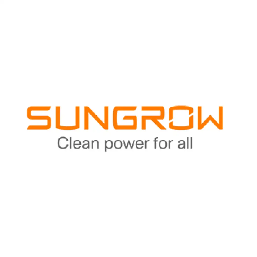 Sungrow logo with slogan "Clean power for all
