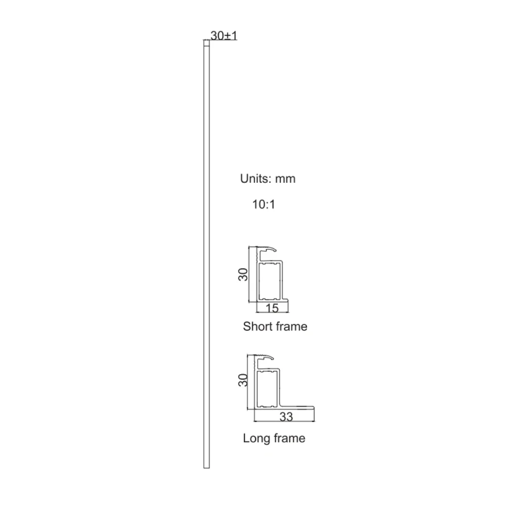 Technical drawing solar panel jam72d30 555 580 lb 1500v