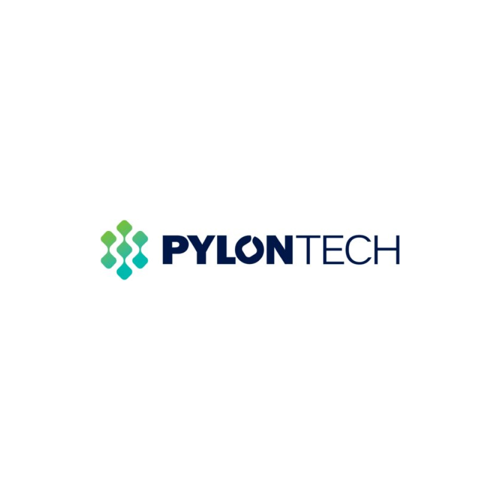 Pylontech logo with stylized hexagonal design.