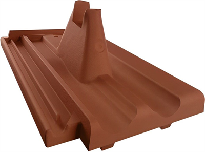 img Akusolar Tondach (Brněnka) Dachziegel mit Halterung, Ziegelrot RAL 8023