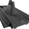 Akusolar Tondach (Brněnka) Dachziegel mit Halterung, schwarz RAL 9005