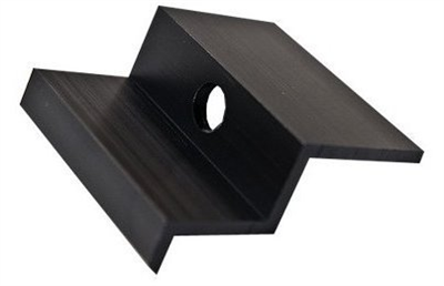 Ende Z-Klemme für Solarpanel, 41 mm, schwarz