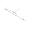 Aluminum structure SK-V-Z-1, tilt 10°, orientation W/E