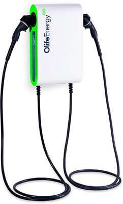 Zarađna stanica OlifeEnergy DoubleBox BASE, 2 direktna kabla, 2×22 kW