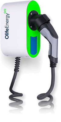 Zarađna stanica OlifeEnergy WallBox CLOUD sa vitim kablom, 22 kW