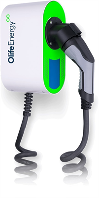 Zaradna stanica OlifeEnergy WallBox PLUS sa vitim kablom, 22 kW