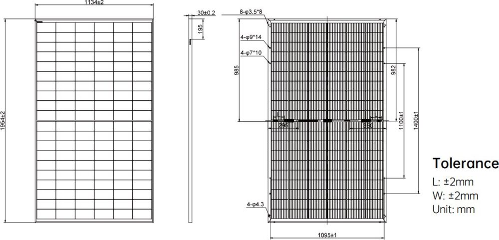 img Potpuno crni solarni panel AIKO Neostar 2S+ 500 W, kabl 1,2 m
