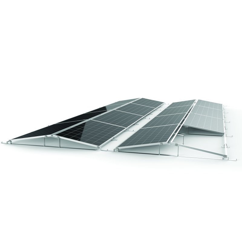 Aluminum structure SK-V-Z-1, tilt 10°, orientation W/E