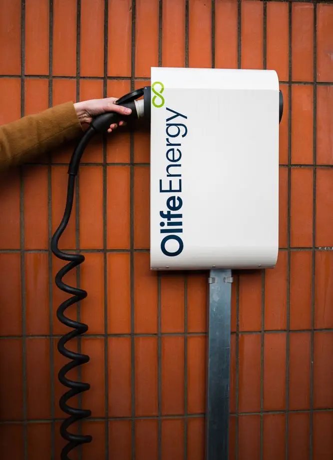 img Зарядная станция OlifeEnergy DoubleBox BASE, 2 розетки, 2×22 кВт