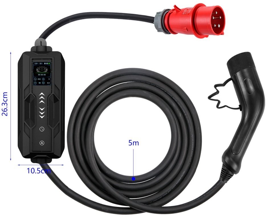 Мобильная зарядная станция Immax для EV/PHEV AC Type 2, 22 кВт