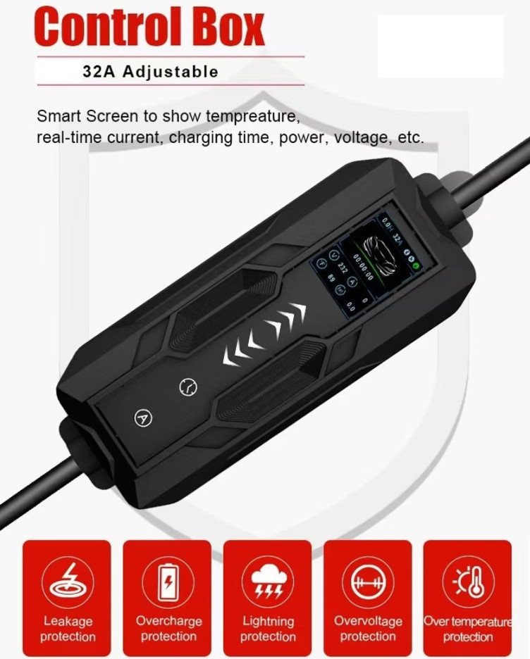 Мобильная зарядная станция Immax для EV/PHEV AC Type 2, 22 кВт
