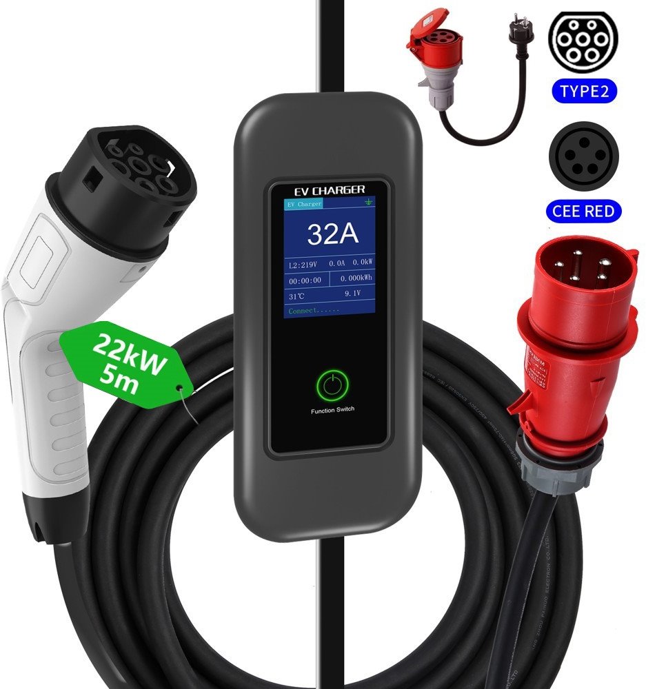 Mobilna polnilna postaja Immax NEO LITE za EV/PHEV, 22 kW, Tuya