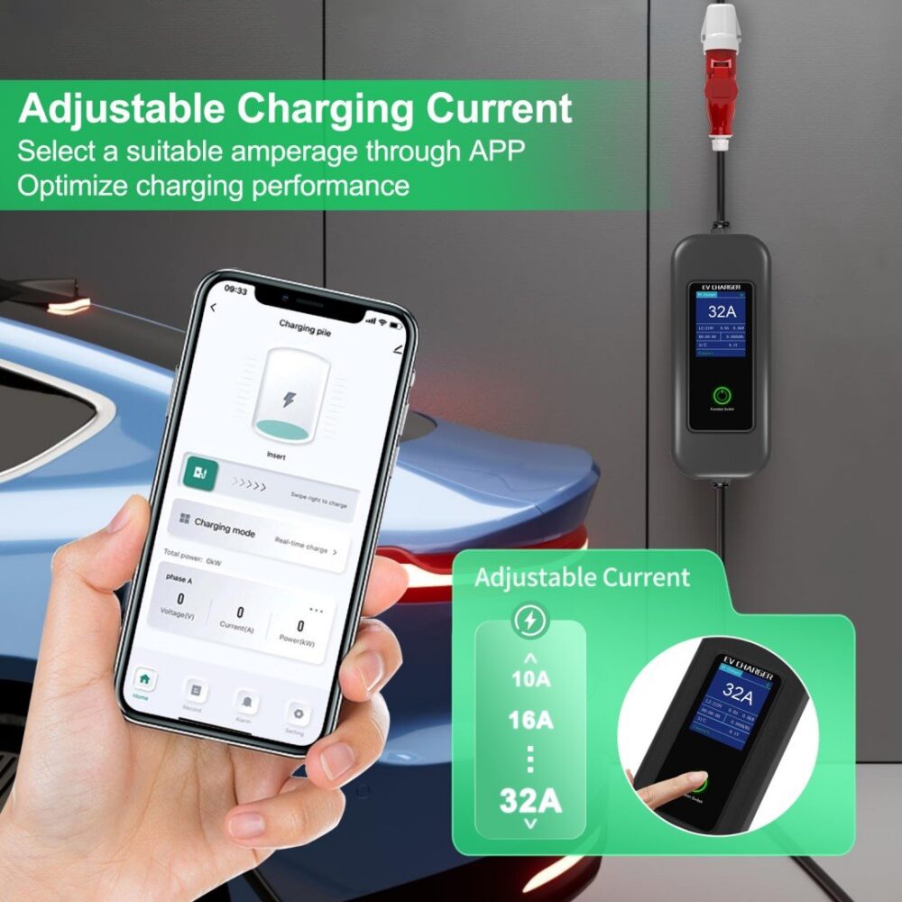 Mobilna polnilna postaja Immax NEO LITE za EV/PHEV, 22 kW, Tuya