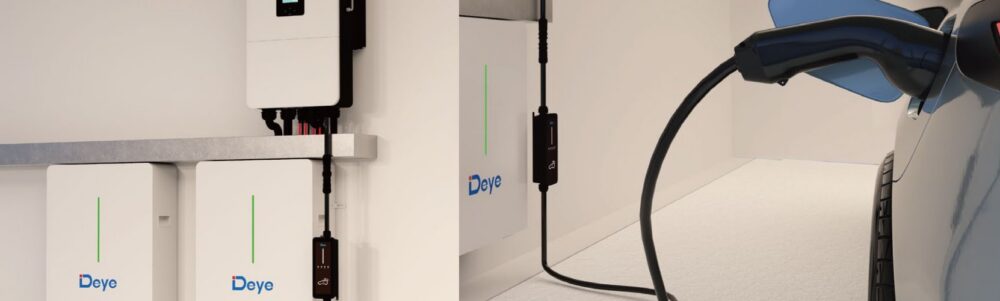 img DEYE charging station with LoRa for electric vehicles, 22 kW, 3 phases, Type 2