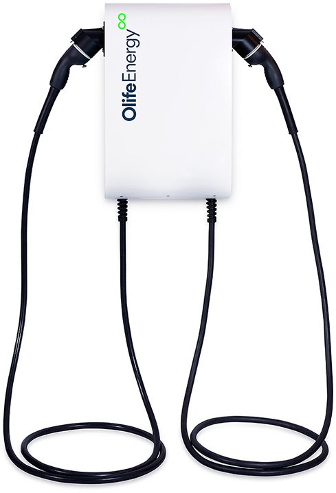 Zarađna stanica OlifeEnergy DoubleBox BASE, 2 direktna kabla, 2×22 kW