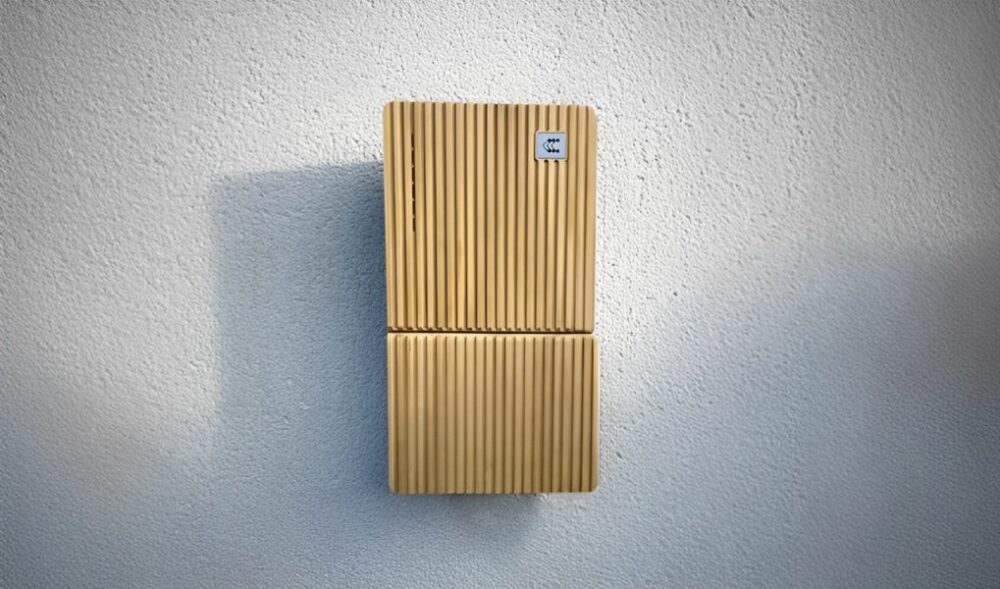 Vordere Platte Teltonika TeltoCharge EVC1, Holzoptik (ohne Kabel)