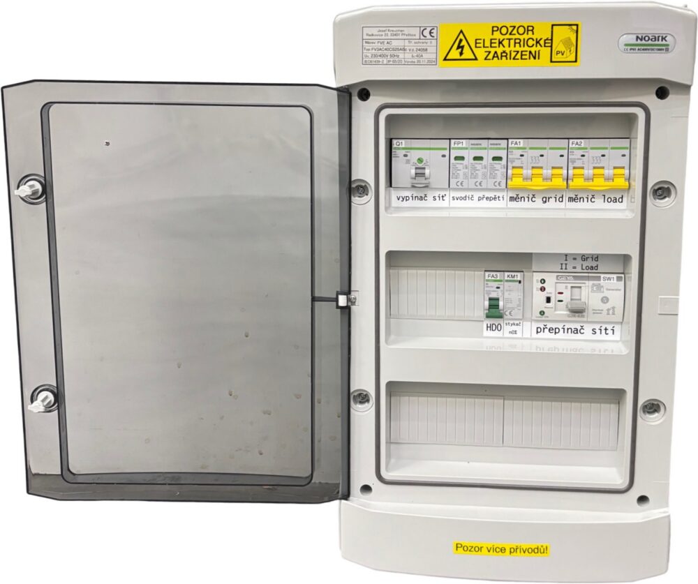 img Распределительный щит FV3AC40CS25ABc, 3-фазный, AC, 10 кВт, автоматический переключатель