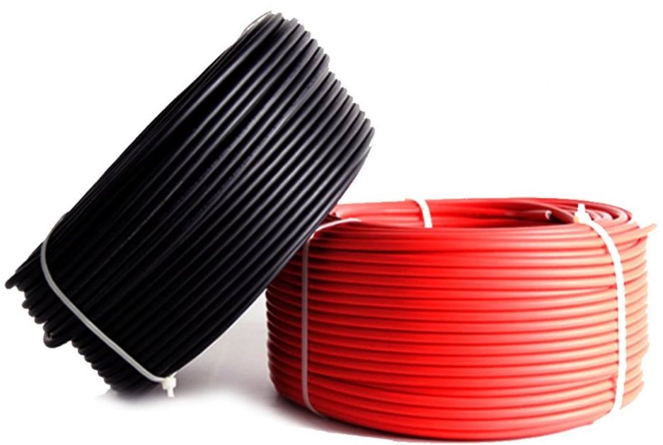 Sončni kabel 6 mm², 1 m, rdeč
