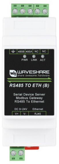 Industrijski zaporedni strežnik Waveshare, RS485 — Ethernet, TCP/IP