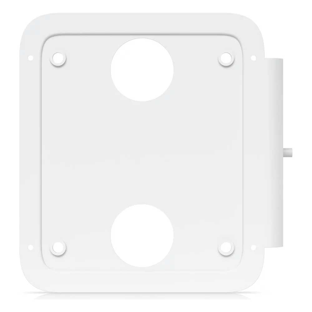 Адаптер ubiquiti unifi для монтажа ev station lite на стойку Белая квадратная монтажная пластина с двумя круглыми отверстиями