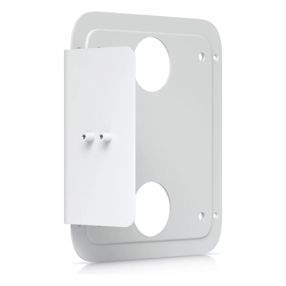Адаптер ubiquiti unifi для монтажа ev station lite на стойку Белая монтажная пластина с защитной крышкой