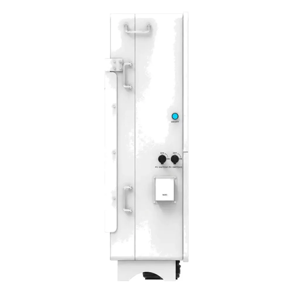 Гибридный инвертор deye sun 125k sg02hp3 eu gm10 125 кВт, 3 фазный, hv Белый электрический шкаф с переключателями и модулем Wi‑Fi