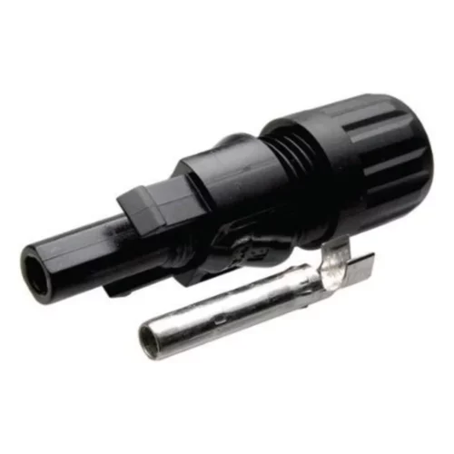 Коннектор mc4 pv kbt 4–6 мм², плюс, гнездо (female) Чёрный разъём MC4 с металлическим обжимным контактом