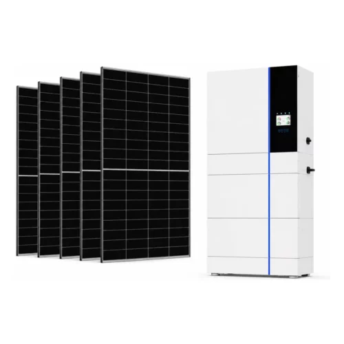 Солнечная электростанция deye 10 кВт, hv, all in one: инвертор, аккумуляторы и 20 панелей Солнечные панели и домашняя система накопления энергии