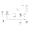 Зарядная станция deye sun evse11k01 eu ac 11 кВт, type 2, lora Схема гибридной солнечной энергосистемы с батареей и сетью