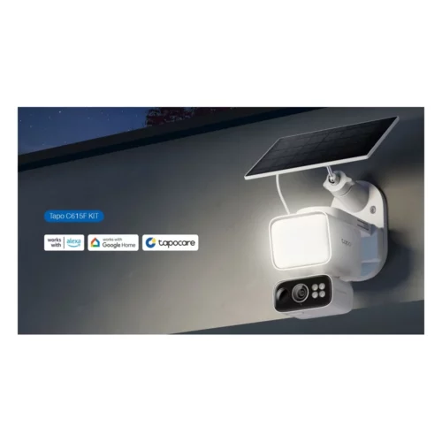 Поворотная камера на солнечной батарее tp link tapo c615f kit, 3 Мп
